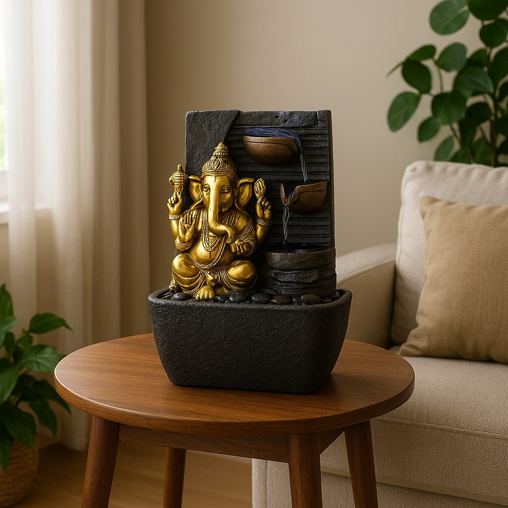 Water Fall Fountain with LED Lights